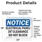 Signmission Electrical Panel 36 Clearance Do Not Block, 24 in W x Rectangle, Vinyl Decal OS-2PACK-NS-D-1824-L-11664 - alternate 2